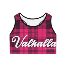 Load image into Gallery viewer, Sports Bra Pink Tartan