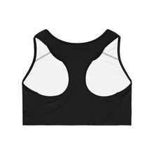 Load image into Gallery viewer, Sports Bra Black logo