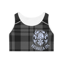 Load image into Gallery viewer, Sports Bra Black Tartan