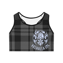 Load image into Gallery viewer, Sports Bra Black Tartan