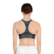 Load image into Gallery viewer, Sports Bra Black Tartan
