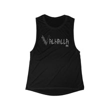 Load image into Gallery viewer, Women&#39;s Flowy Scoop logo Tank
