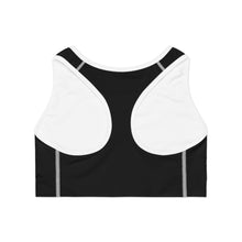 Load image into Gallery viewer, Sports Bra Black logo
