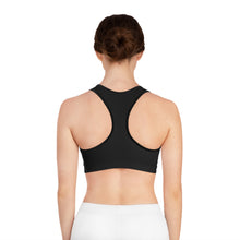 Load image into Gallery viewer, Sports Bra Black logo
