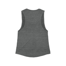 Load image into Gallery viewer, Women&#39;s Flowy Scoop logo Tank
